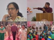 “मैं हूं अभिमन्यु” अभियान के तहत पुलिस महानिरीक्षक महिला अपराध श्रीमती हिमानी खन्ना ने स्कूली बच्चों से की चर्चा