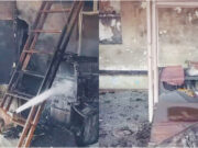 अस्पताल चौराहे पर कंप्यूटर की दुकान मे लगी भीषण आग,लाखों का सामान जलकर हुआ खाक