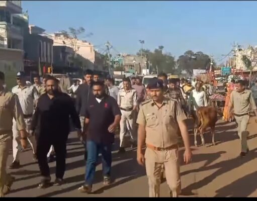 पत्रकार पर हमला करने बाले दो आरोपी गिरफ्तार, पुलिस ने निकाला जुलूस