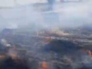 गेहूं की दो बीघा फसल में लगी आग की फसल जलकर राख, किसान को 50 हजार का नुकसान