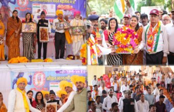 रेजांगला शौर्य यात्रा ने शिवपुरी में शहीदों को किया नमन, अहीर रेजिमेंट की मांग हुई बुलंद